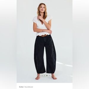 SOLD!!!!  Free People, We the Free Good Luck Mid-rise Barrel Jeans, size 28